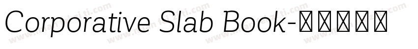 Corporative Slab Book字体转换